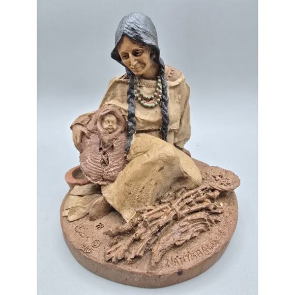 Vtg Tom Clark Nantahala & Little Bear Statue Cairn 1985 Sculpture HAND SIGNED - Picture 1 of 4